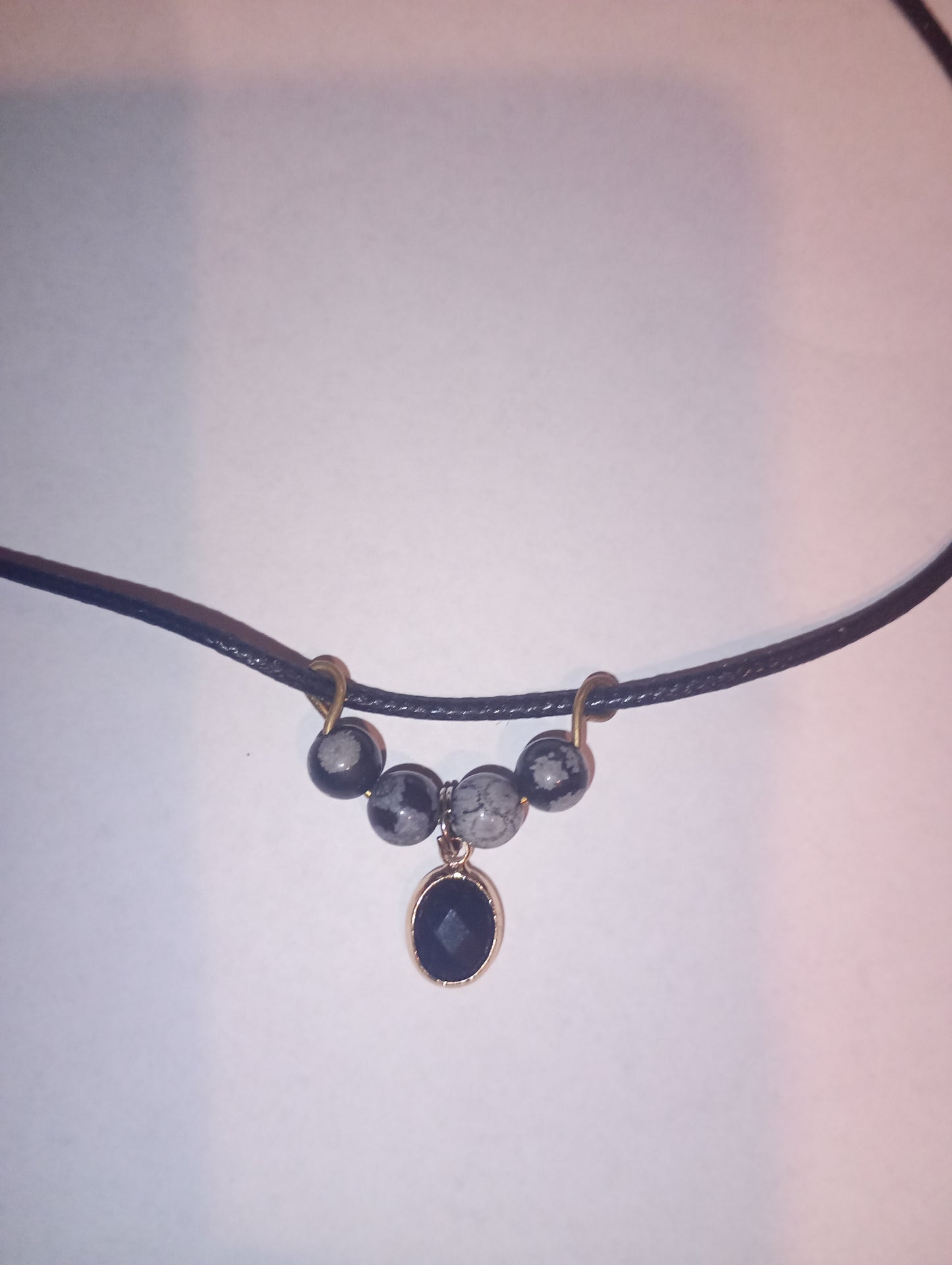 Ketting met obsidiaan