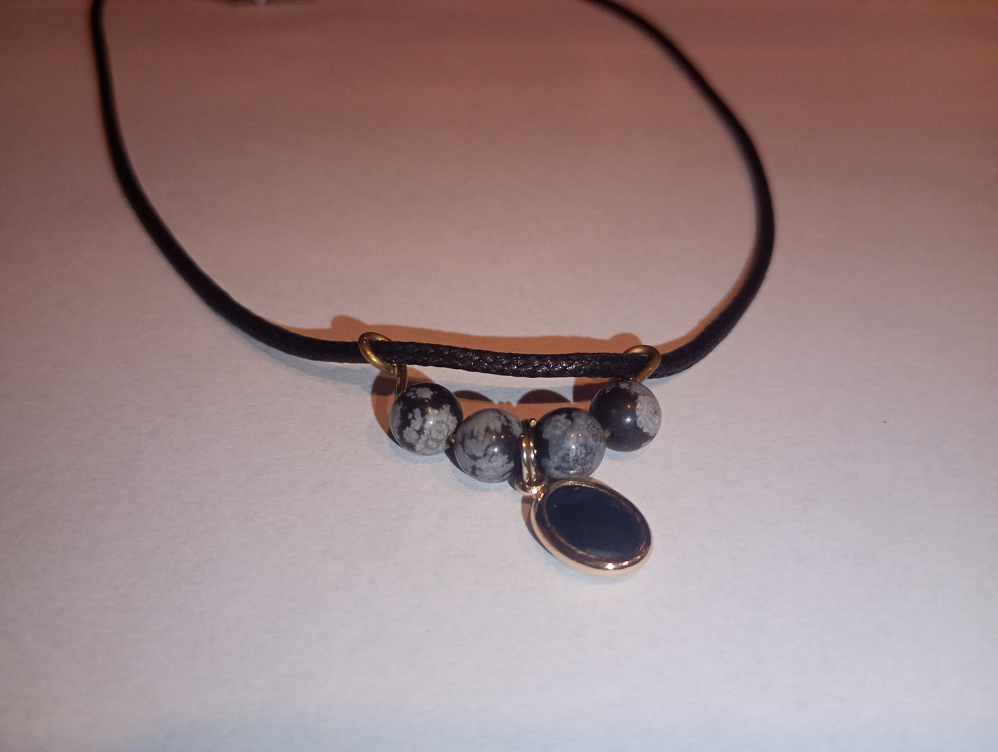 Ketting met obsidiaan