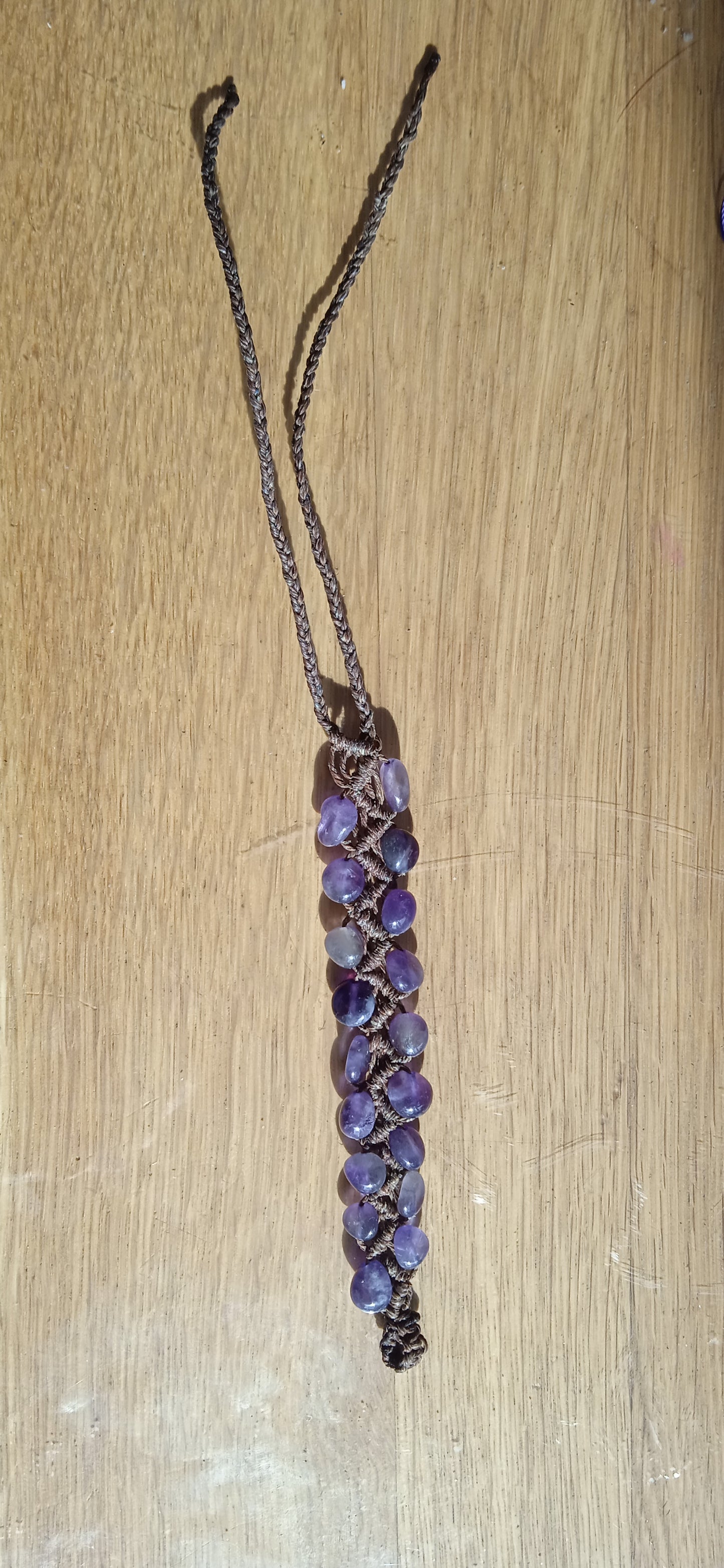 macrame armband met edelstenen