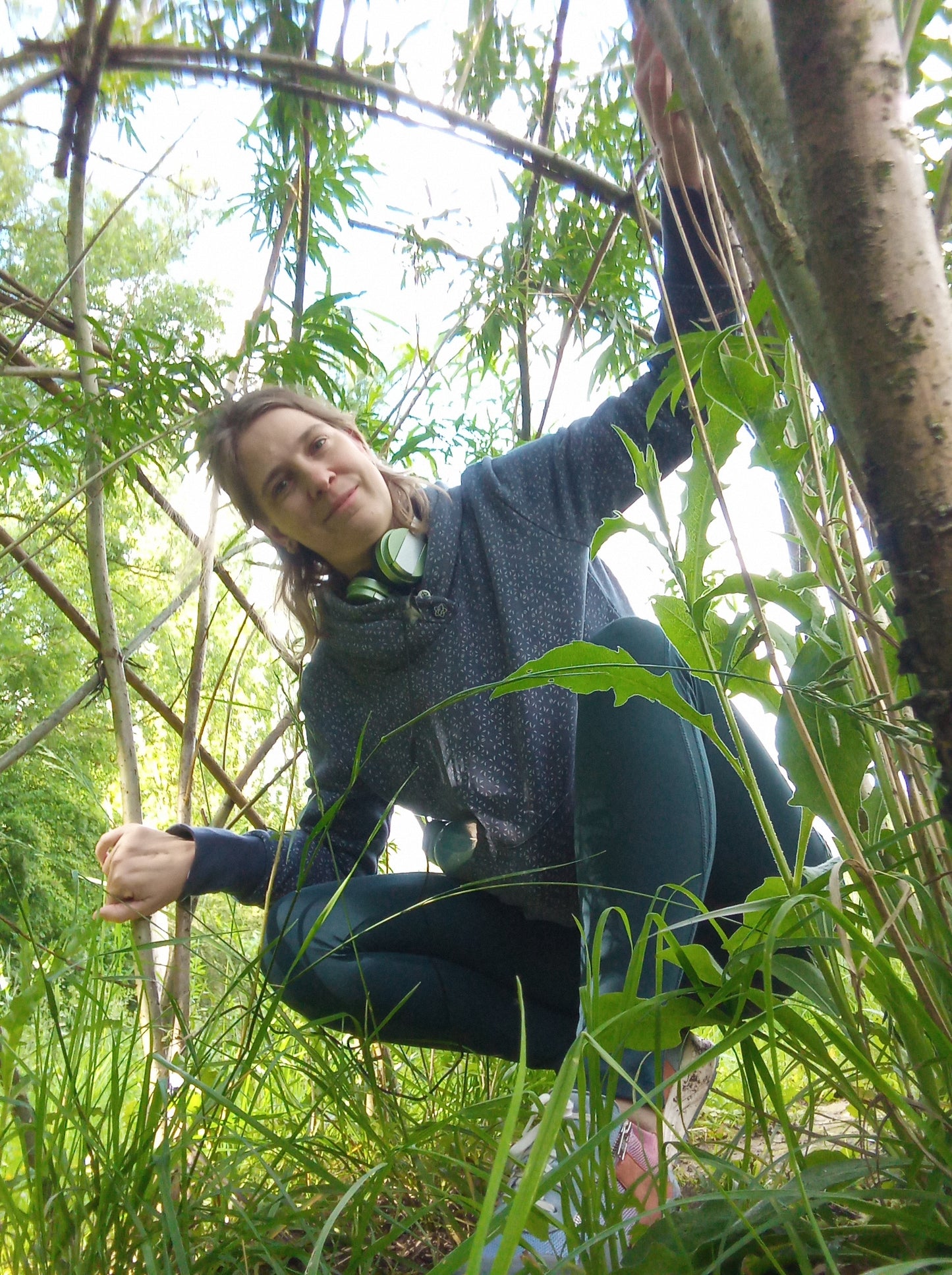 Ontspannings-wandel-sessie in de natuur